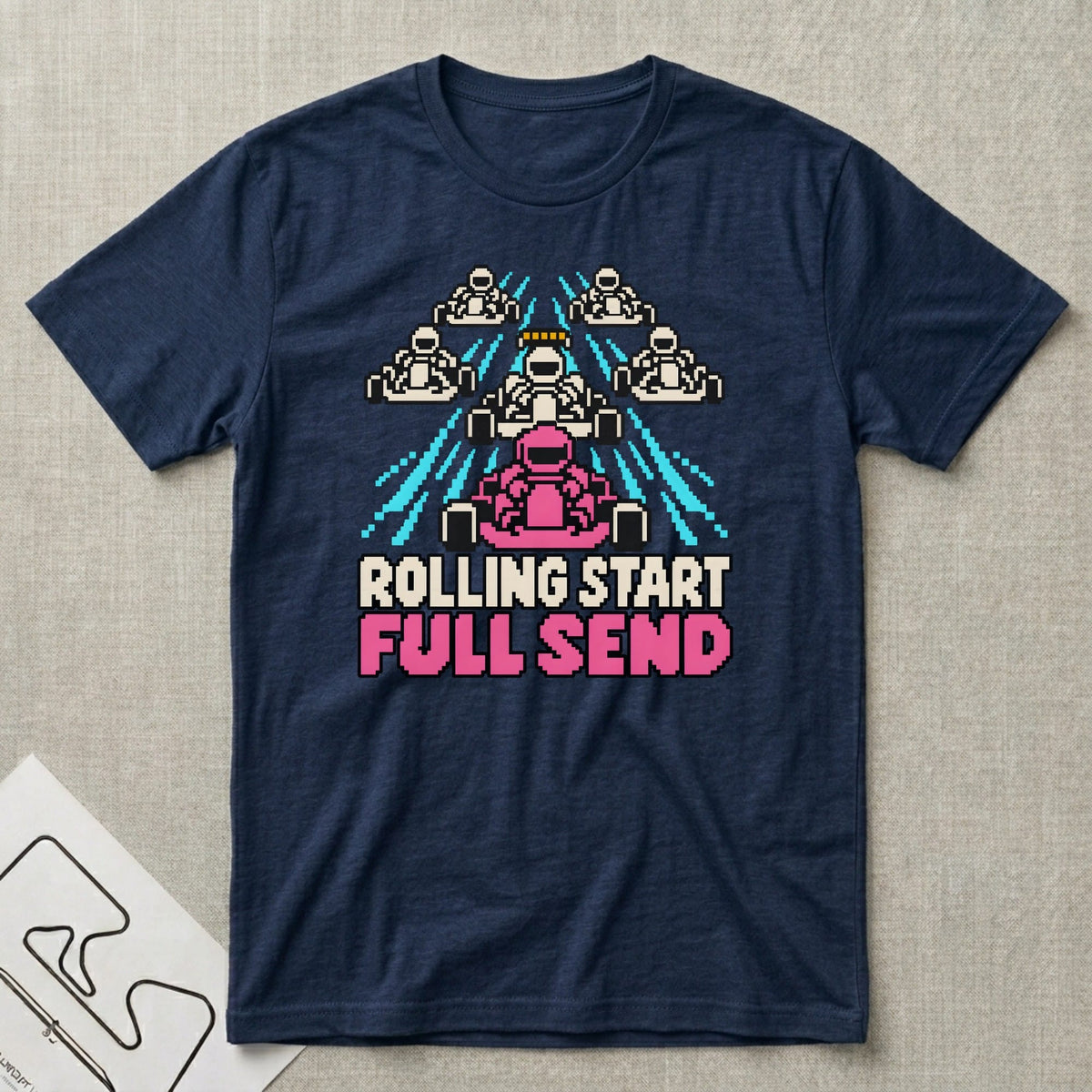 Rolling Start T-Shirt - Motorsport-inspired graphic tee by Apex Paddock