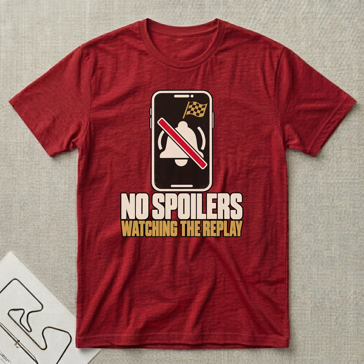 No Spoilers T-Shirt - Motorsport-inspired graphic tee by Apex Paddock