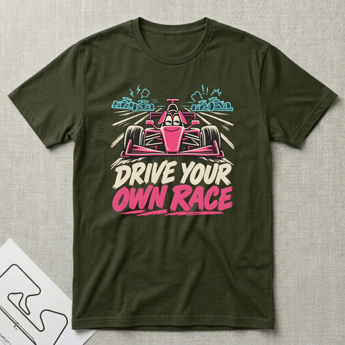 Own The Track T-Shirt - Motorsport-inspired graphic tee by Apex Paddock
