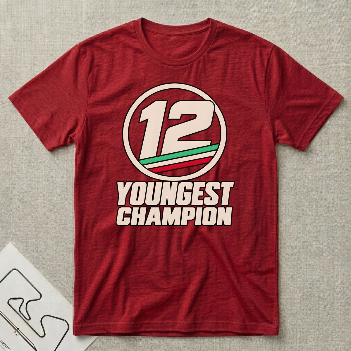 Youngest Champion T-Shirt - Motorsport-inspired graphic tee by Apex Paddock