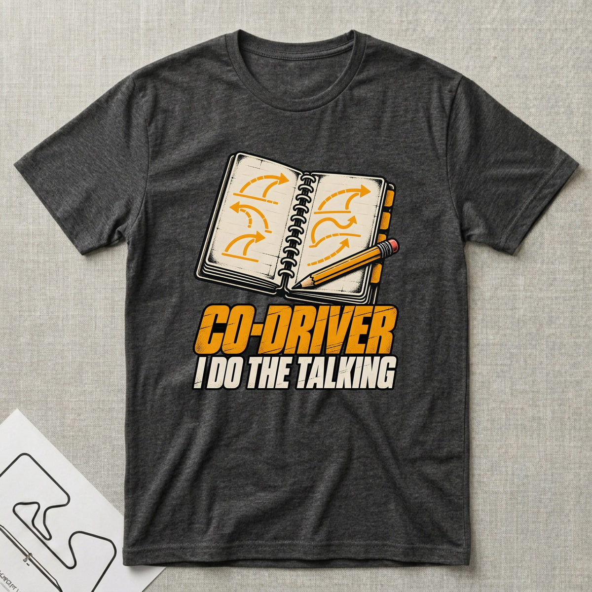Co-Driver T-Shirt - Motorsport-inspired graphic tee by Apex Paddock