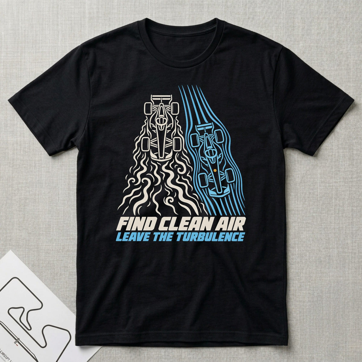 Leave The Turbulence T-Shirt - Motorsport-inspired graphic tee by Apex Paddock