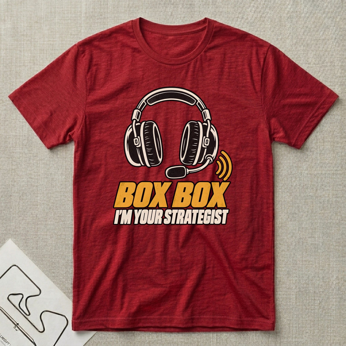 Box Box Strategist T-Shirt - Motorsport-inspired graphic tee by Apex Paddock