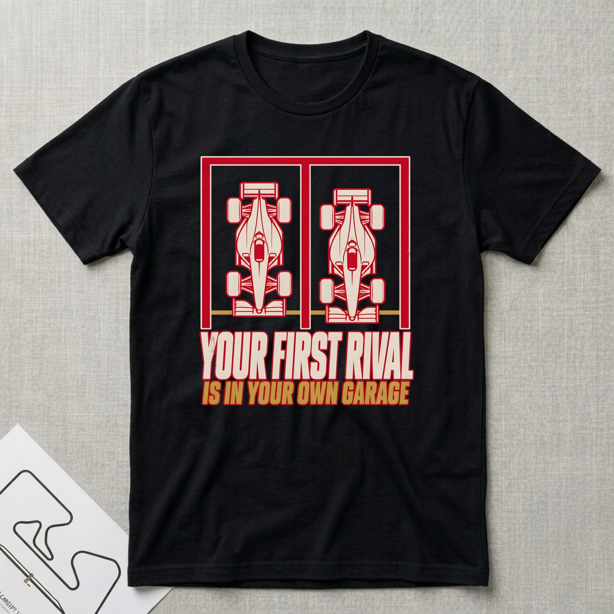 First Rival T-Shirt - Motorsport-inspired graphic tee by Apex Paddock