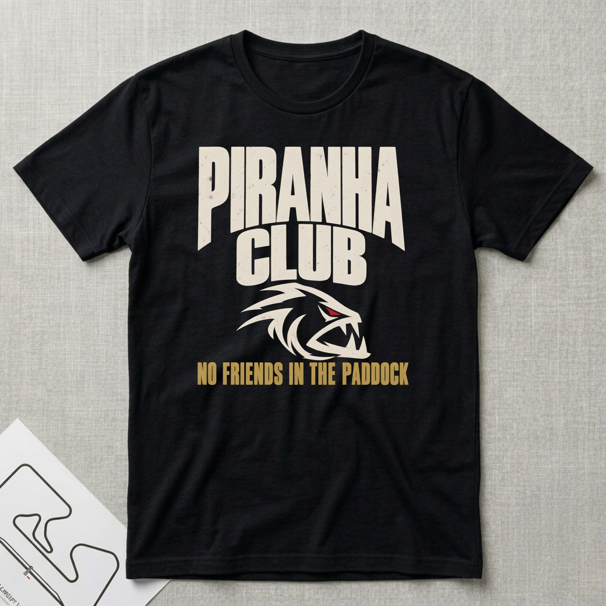 Piranha Club T-Shirt - Motorsport-inspired graphic tee by Apex Paddock