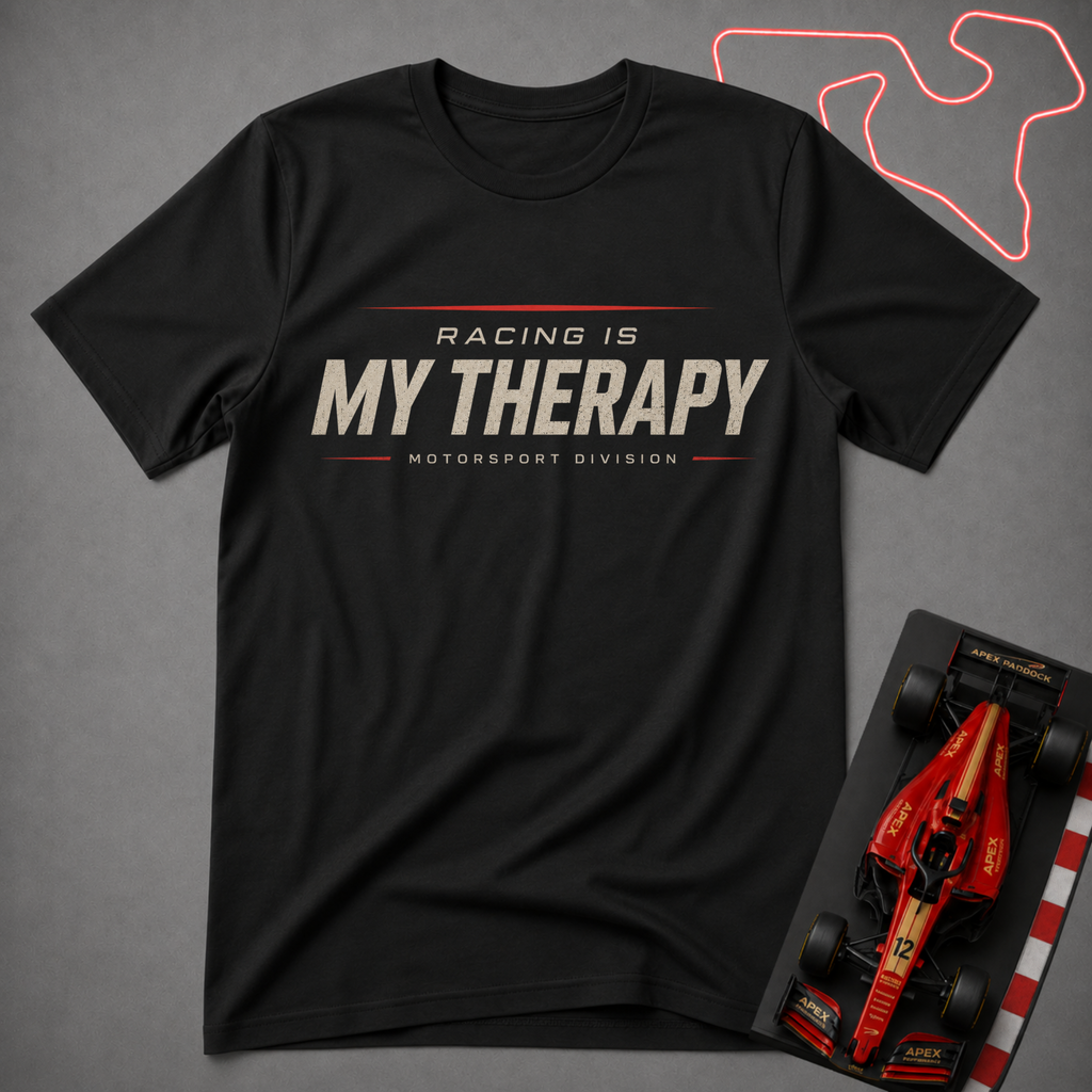 Racing is My Therapy T-Shirt