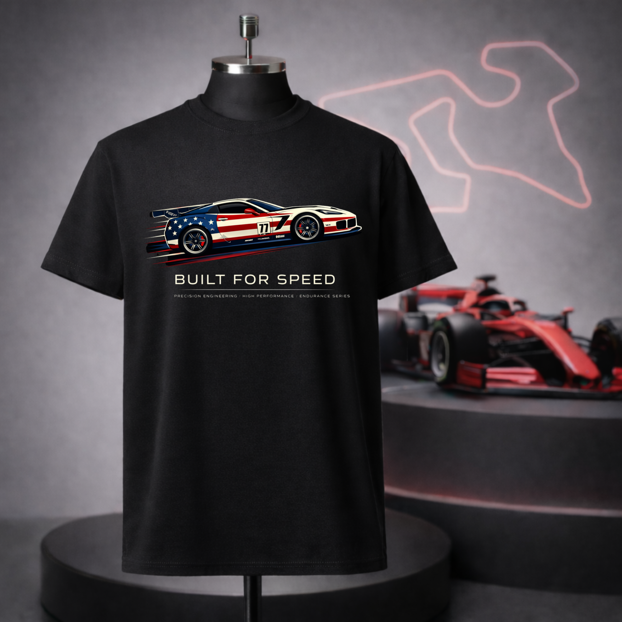 USA Built For Speed T-Shirt