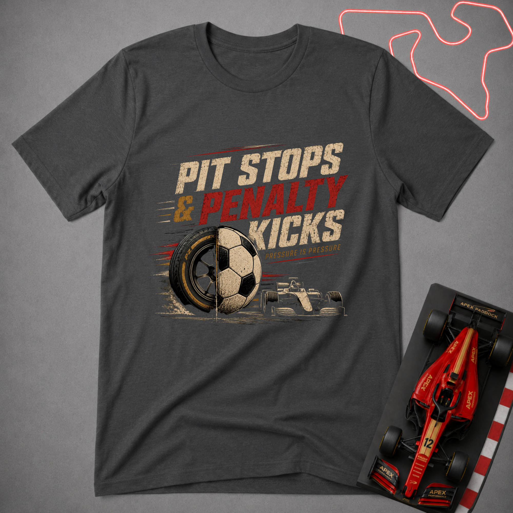 Pit Stop & Penalty Kicks T-Shirt