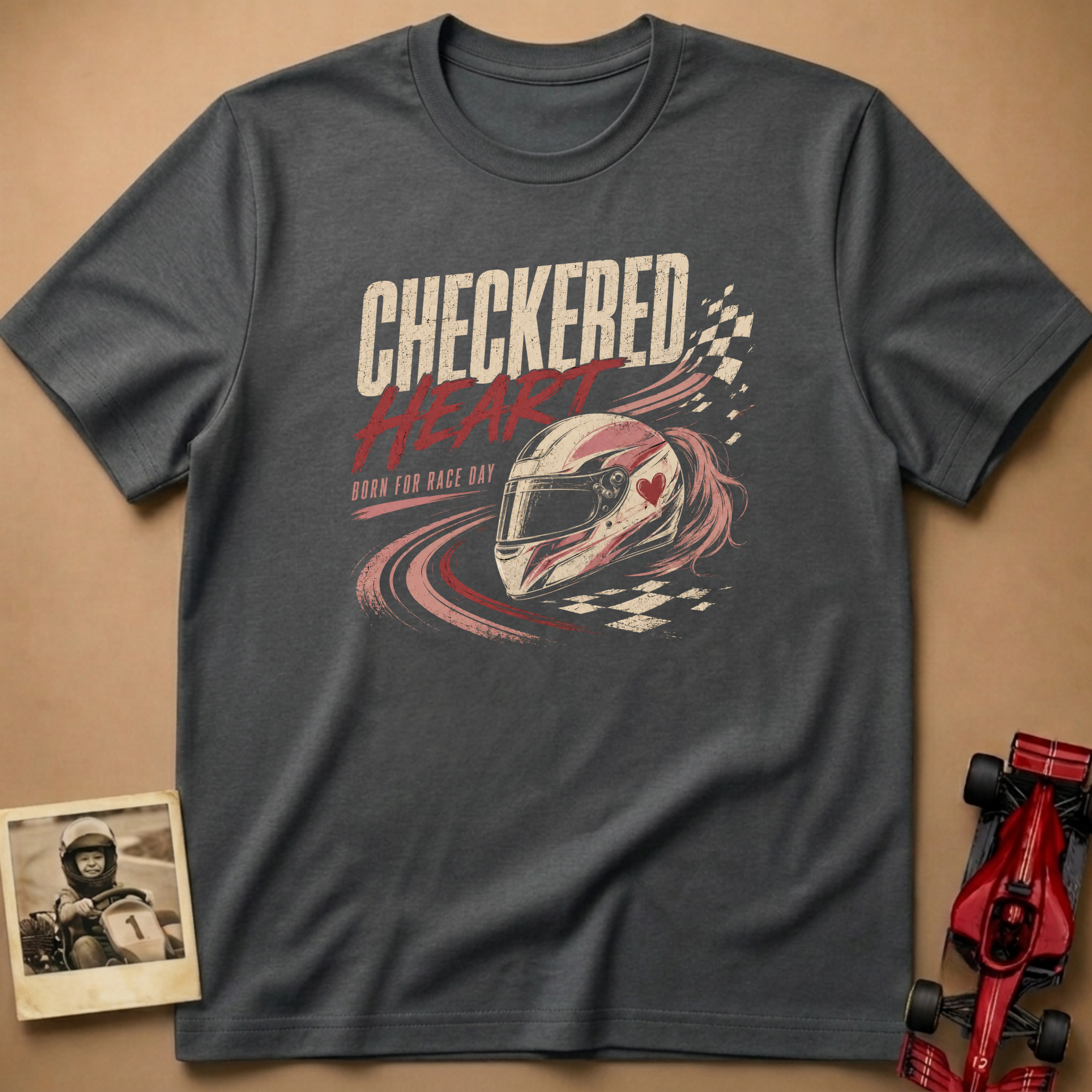 Checkered Heart T-Shirt