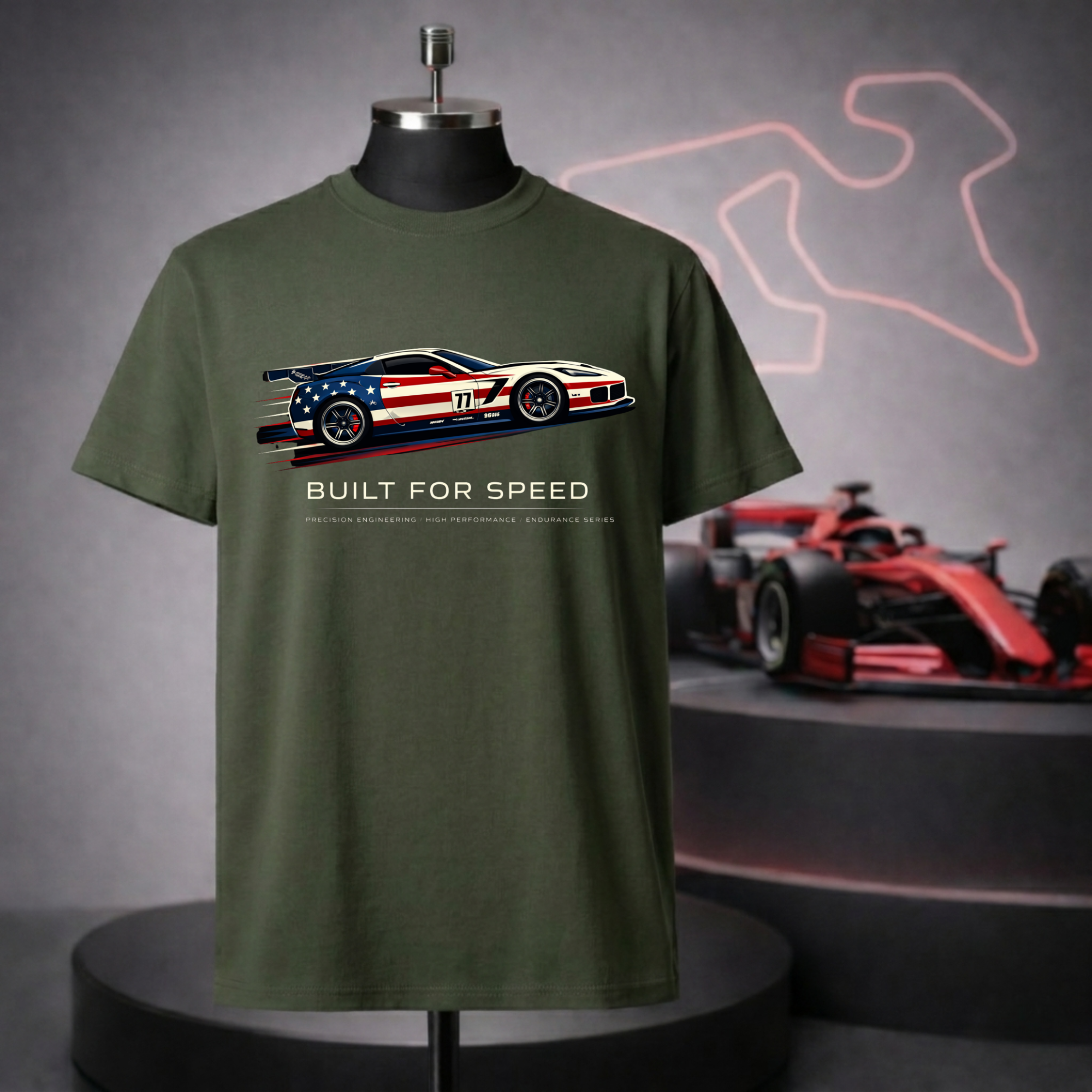 USA Built For Speed T-Shirt