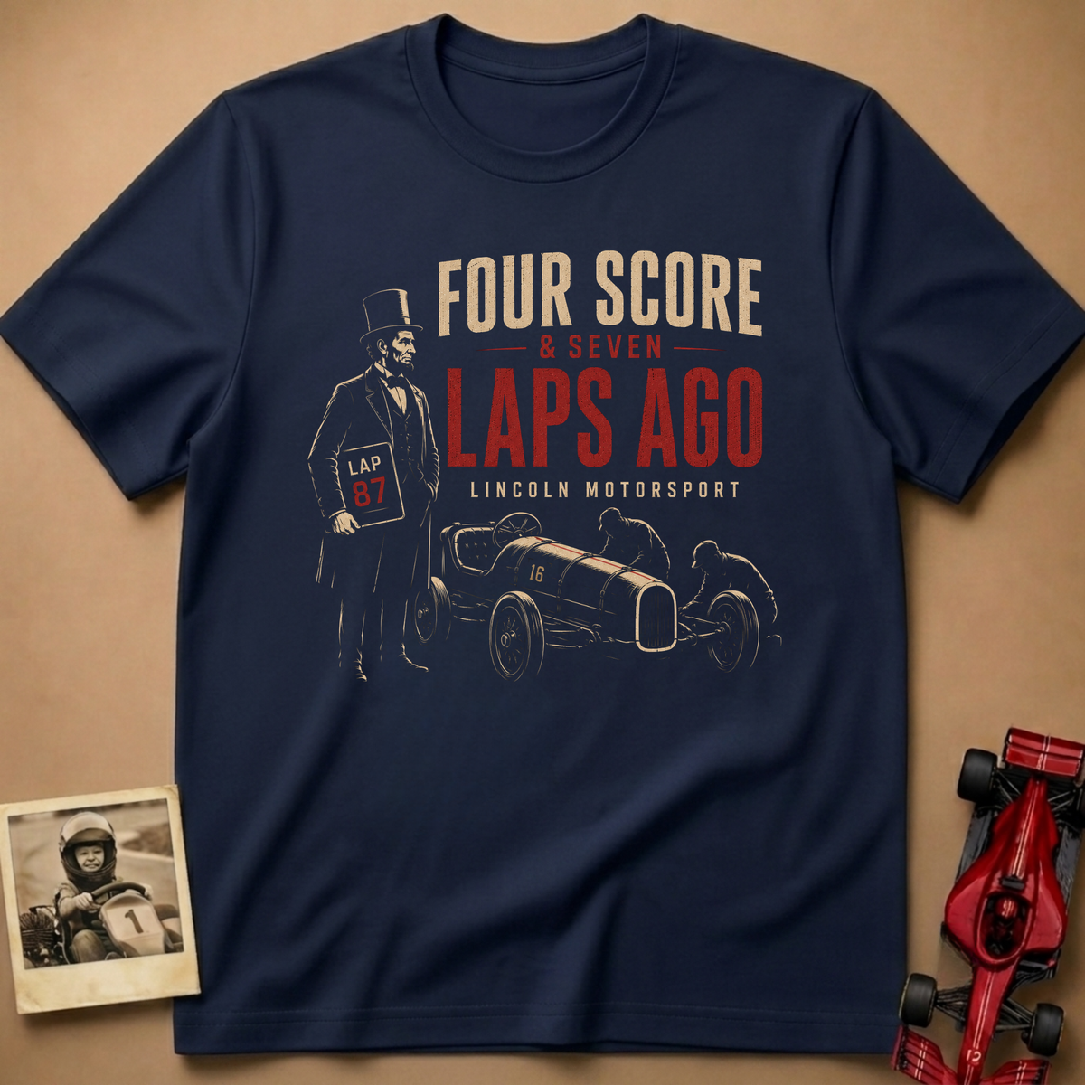 Four Score, Abe Lincoln T-Shirt