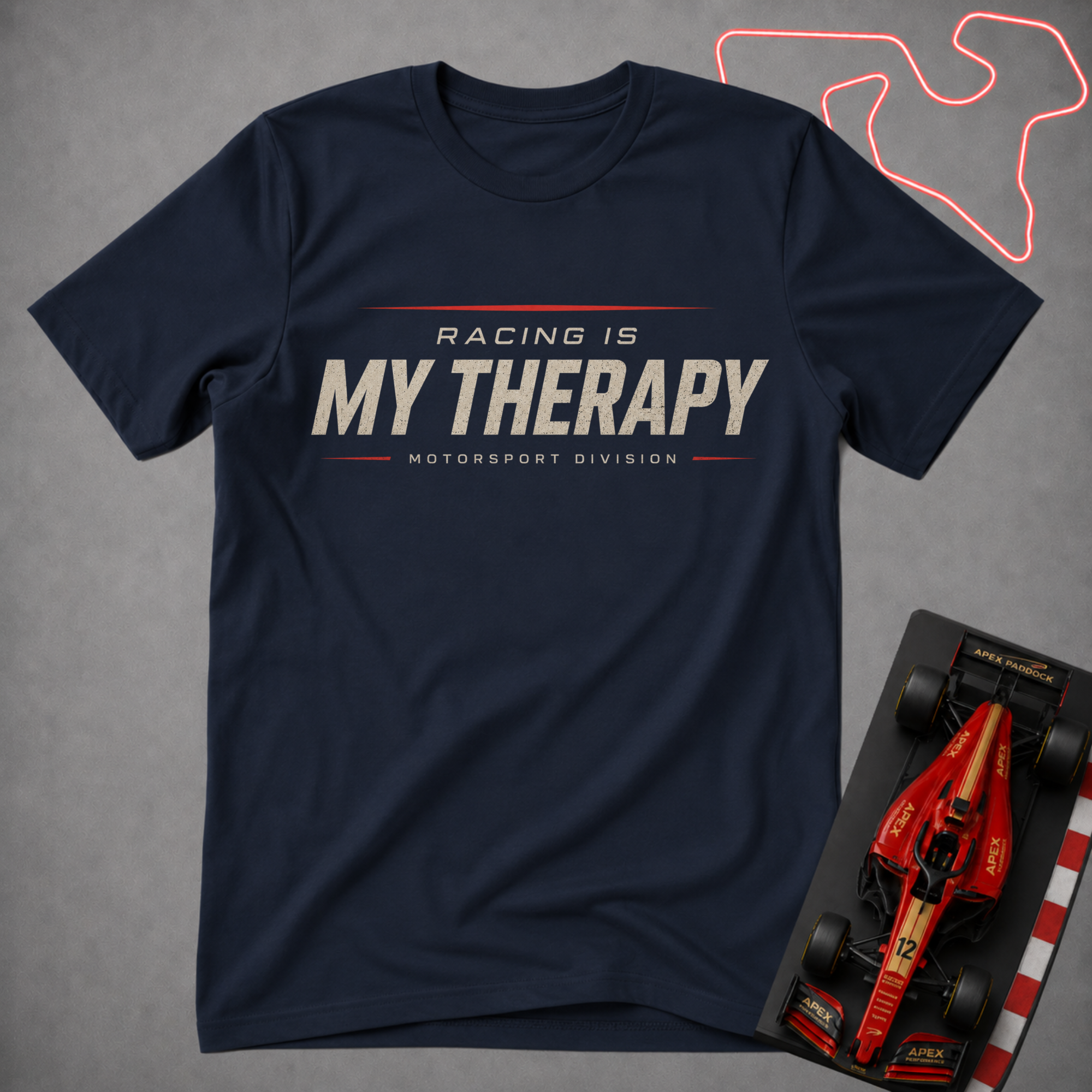 Racing is My Therapy T-Shirt
