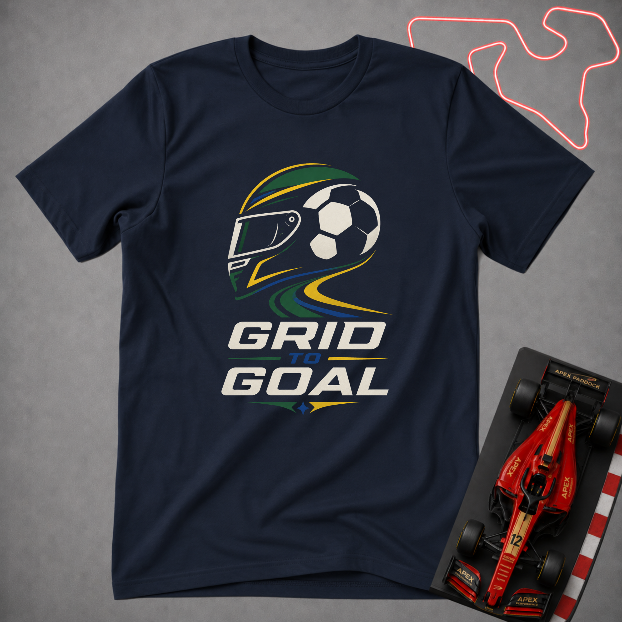 Brazil - Grid to Goal T-Shirt