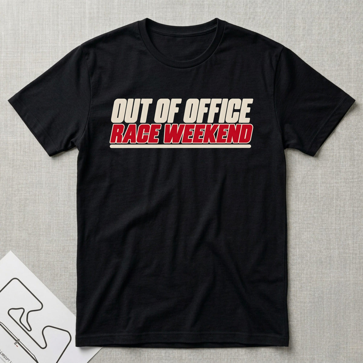 Out Of Office T-Shirt - Motorsport-inspired graphic tee by Apex Paddock