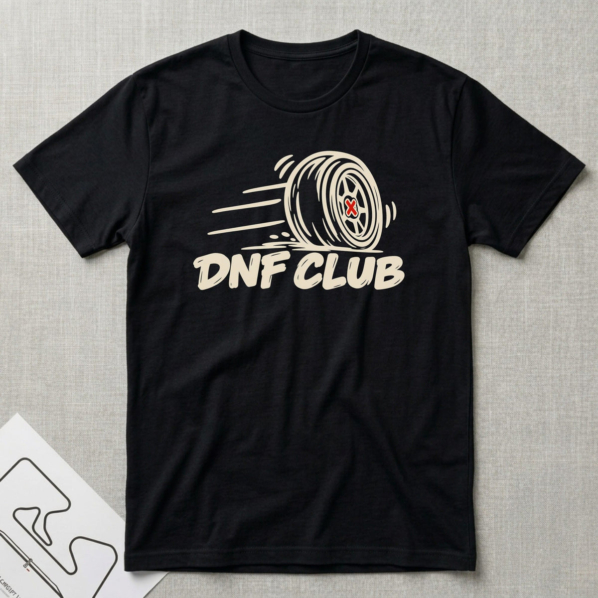 DNF Club T-Shirt - Motorsport-inspired graphic tee by Apex Paddock