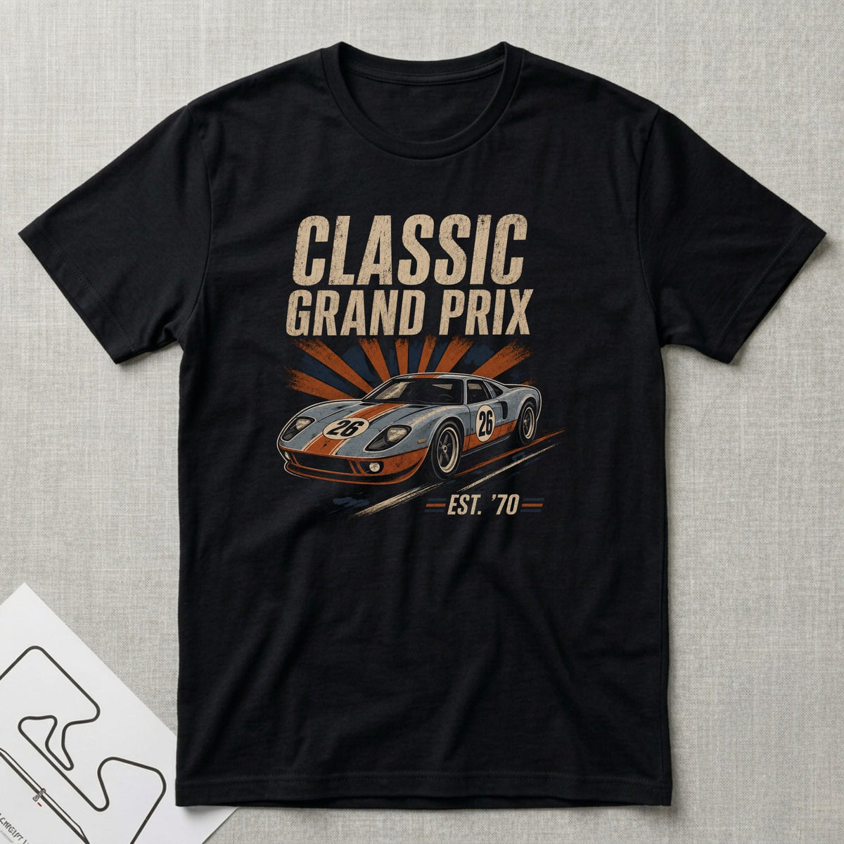Classic Grand Prix T-Shirt - Motorsport-inspired graphic tee by Apex Paddock