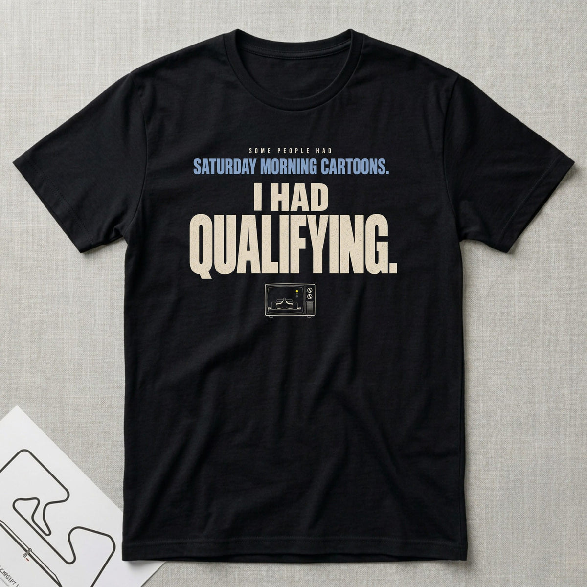 Qualifying T-Shirt - Motorsport-inspired graphic tee by Apex Paddock