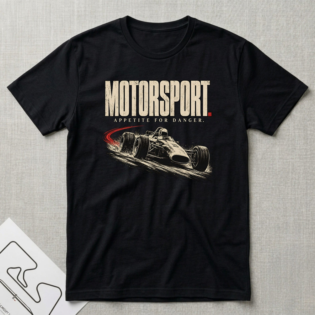 Appetite For Danger T-Shirt - Motorsport-inspired graphic tee by Apex Paddock