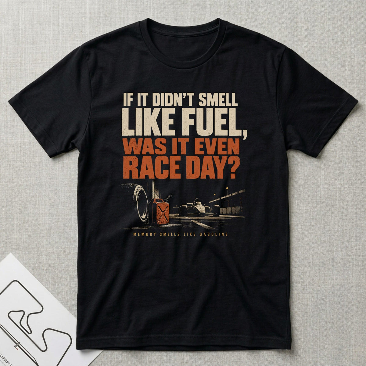 Fuel Day T-Shirt - Motorsport-inspired graphic tee by Apex Paddock