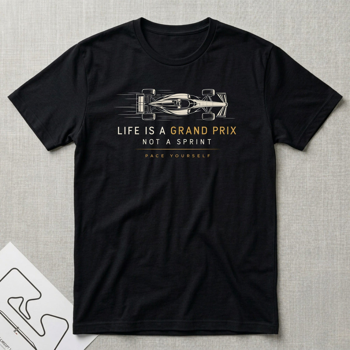 Life is a Grand Prix T-Shirt - Motorsport-inspired graphic tee by Apex Paddock