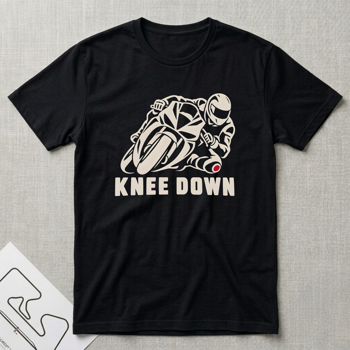 Knee Down T-Shirt - Motorsport-inspired graphic tee by Apex Paddock
