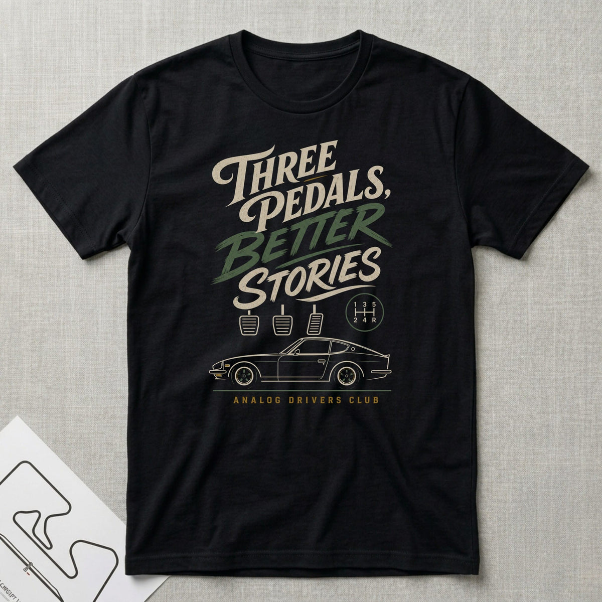 Analog Drivers Club T-Shirt - Motorsport-inspired graphic tee by Apex Paddock