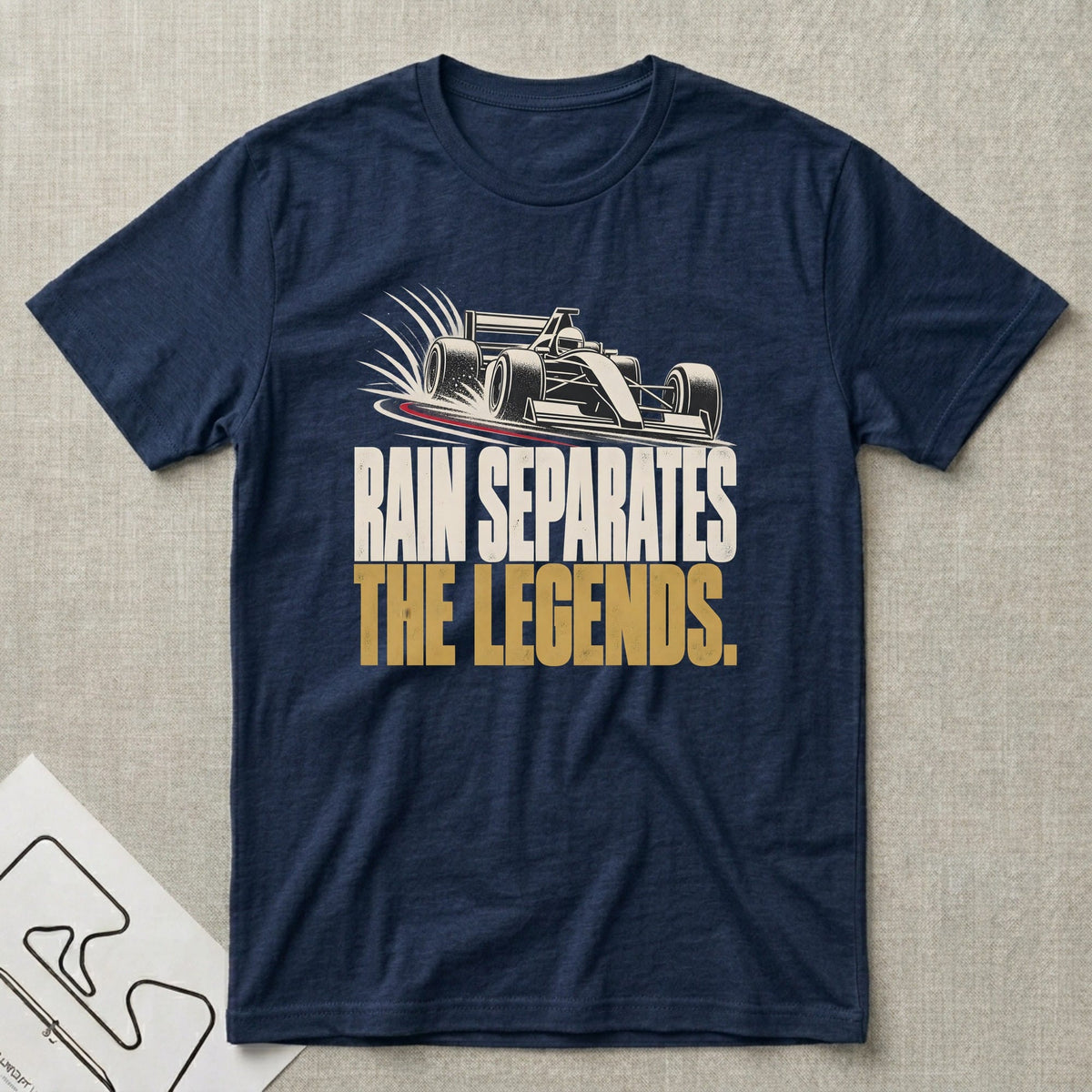 Rain Separates T-Shirt - Motorsport-inspired graphic tee by Apex Paddock