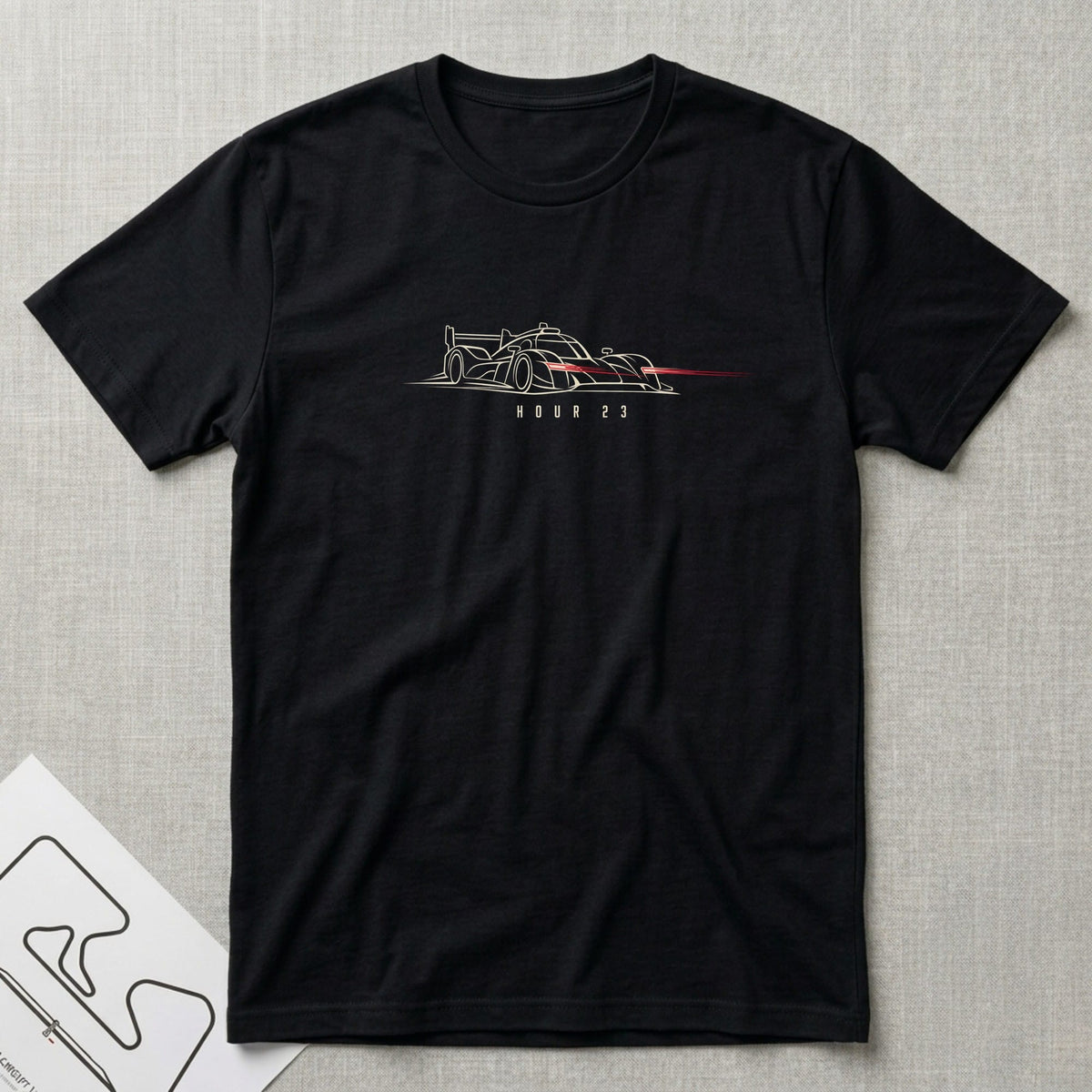 Hour 23 T-Shirt - Motorsport-inspired graphic tee by Apex Paddock
