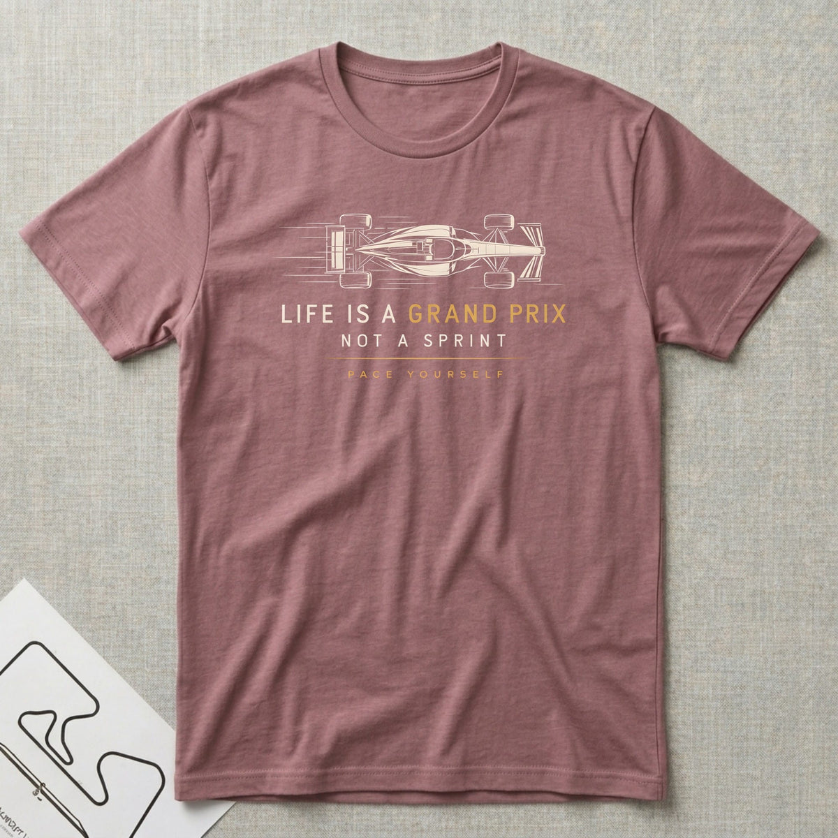Life is a Grand Prix T-Shirt - Motorsport-inspired graphic tee by Apex Paddock