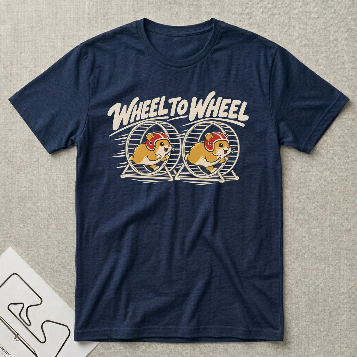 Wheel To Wheel T-Shirt - Motorsport-inspired graphic tee by Apex Paddock