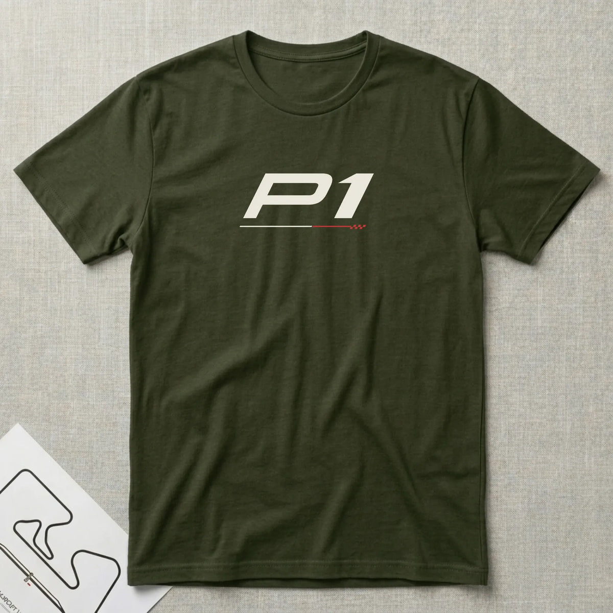 P1 T-Shirt - Motorsport-inspired graphic tee by Apex Paddock
