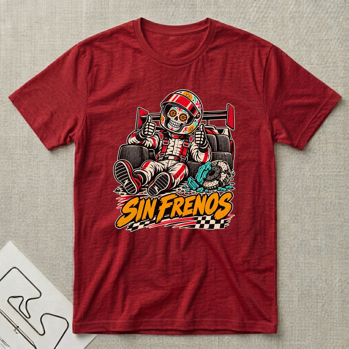 Sin Frenos T-Shirt - Motorsport-inspired graphic tee by Apex Paddock