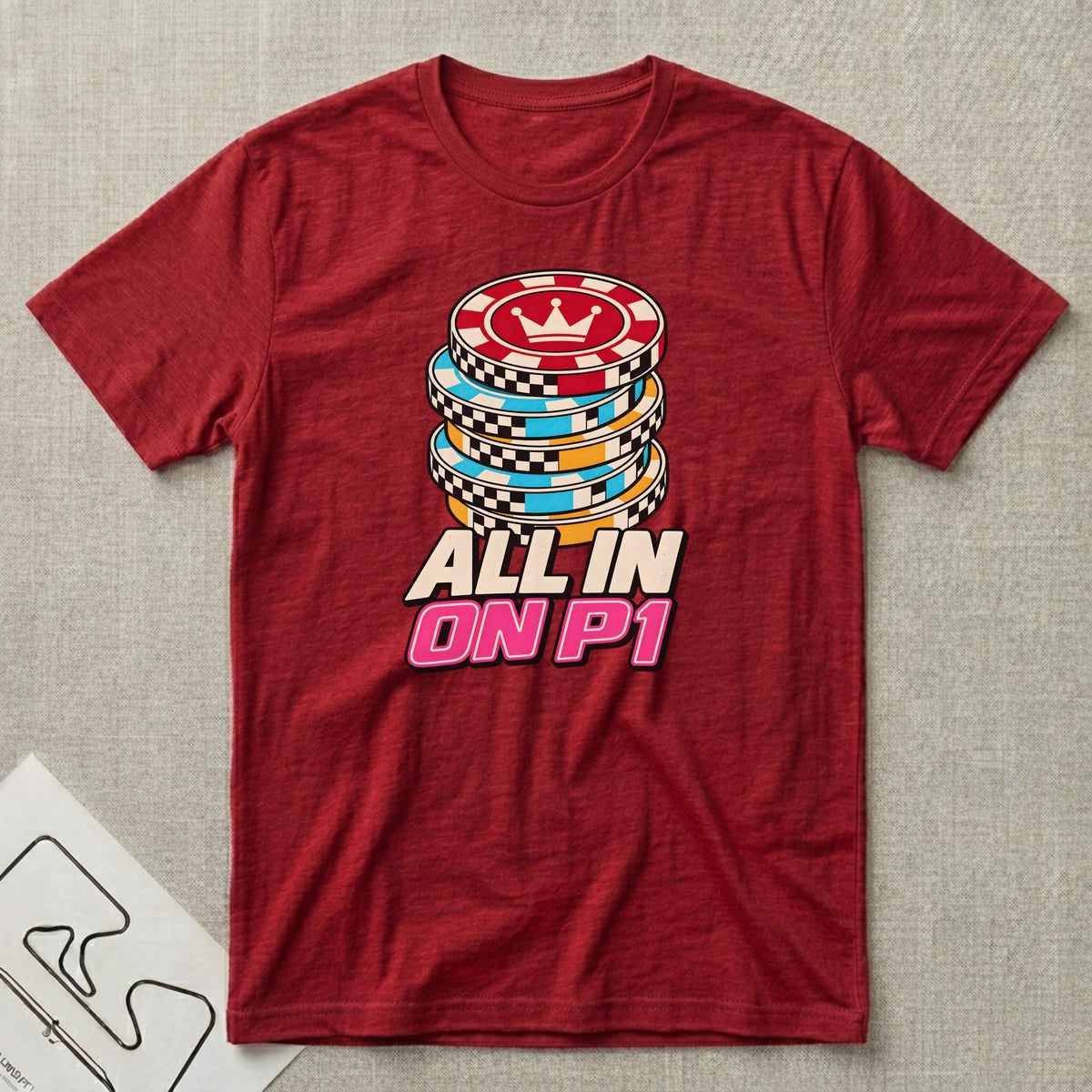 High Stakes T-Shirt - Motorsport-inspired graphic tee by Apex Paddock
