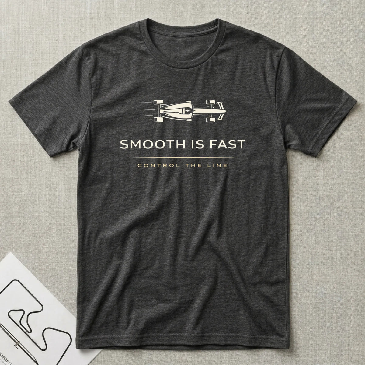 Smooth is Fast T-Shirt - Motorsport-inspired graphic tee by Apex Paddock