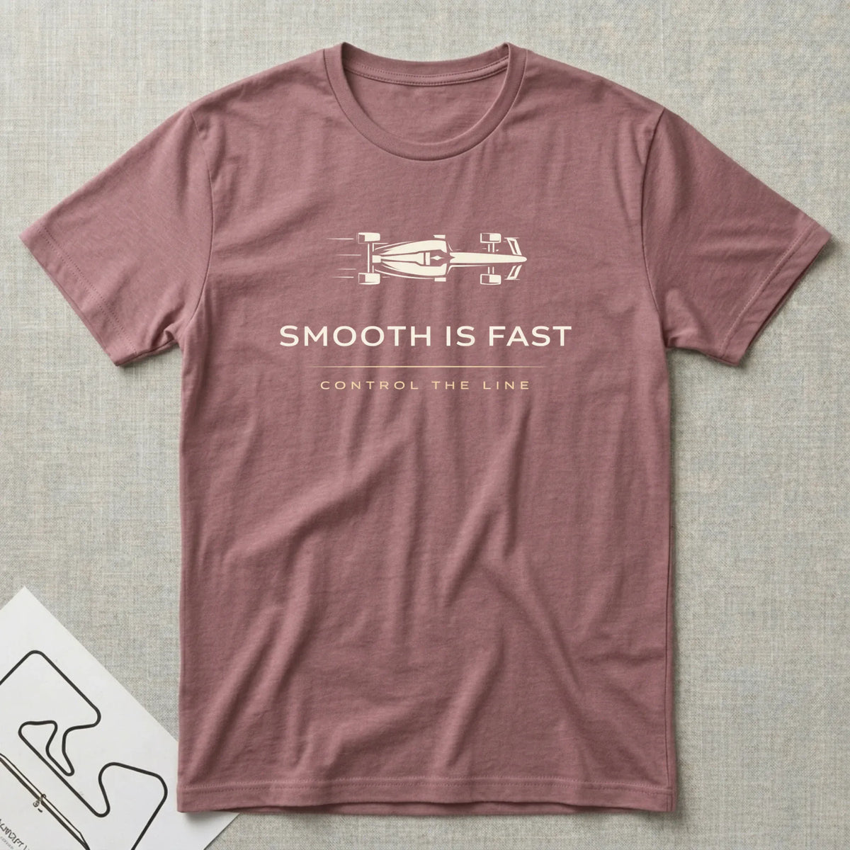 Smooth is Fast T-Shirt - Motorsport-inspired graphic tee by Apex Paddock